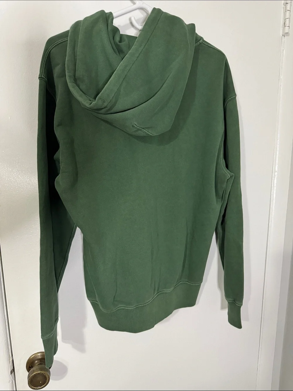 J. Crew Men's Medium Vintage Fleece Forest Green Full-Zip Hoodie NWT